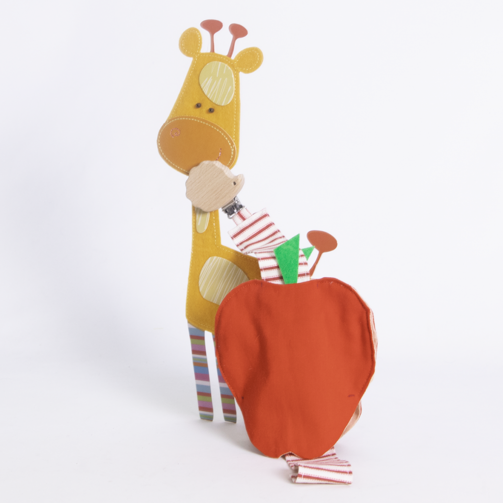 Cadena para chupete, manzana