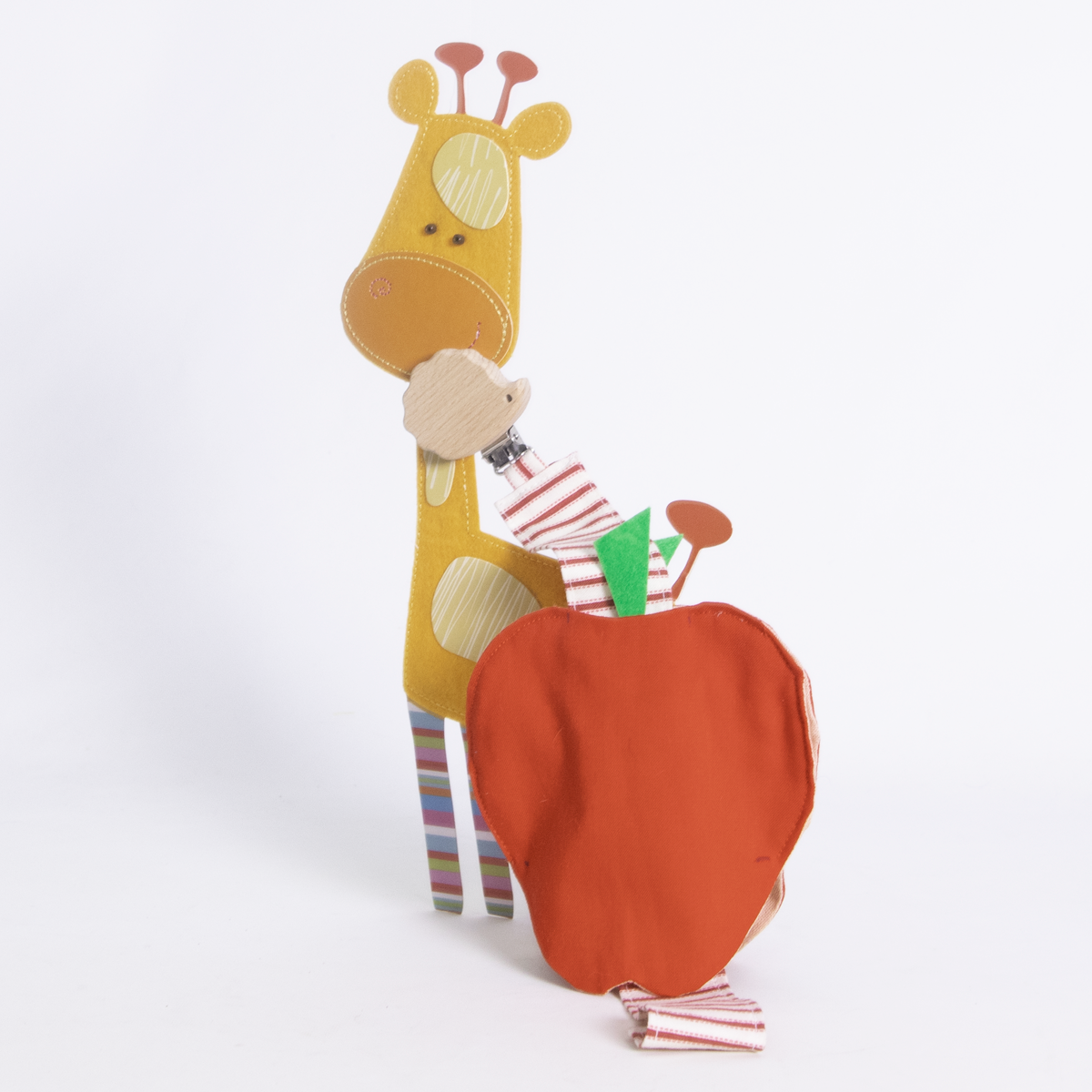 Cadena para chupete, manzana