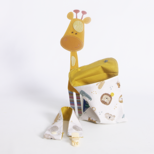 Bolsa de tela y cinta de chupete